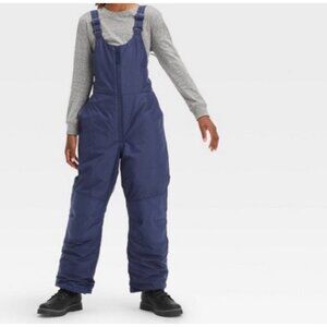 All In Motion Kids Unisex Boys Girls Snow Bib Overalls Size XS (4/5) Black NWT
